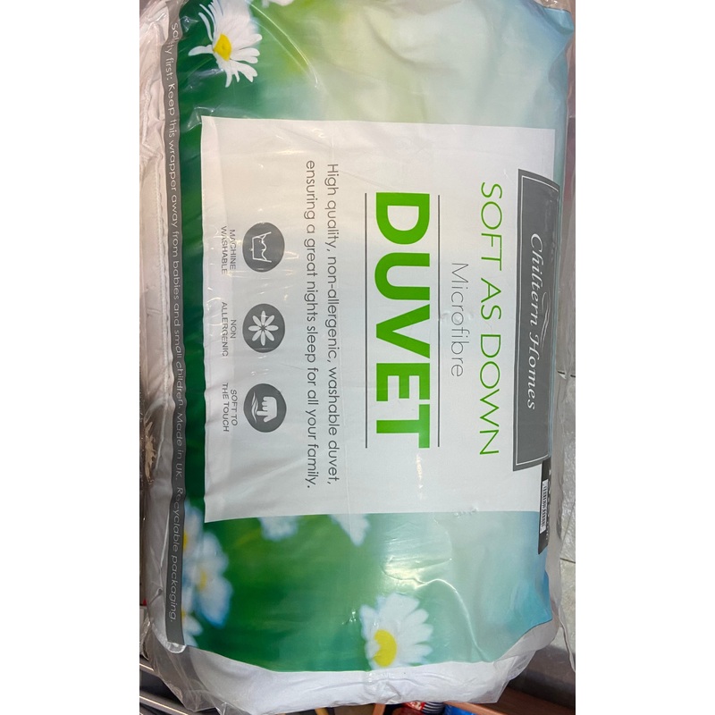 CHILTERN HOMES MICROFIBRE DOUBLE DUVET 200x200cm