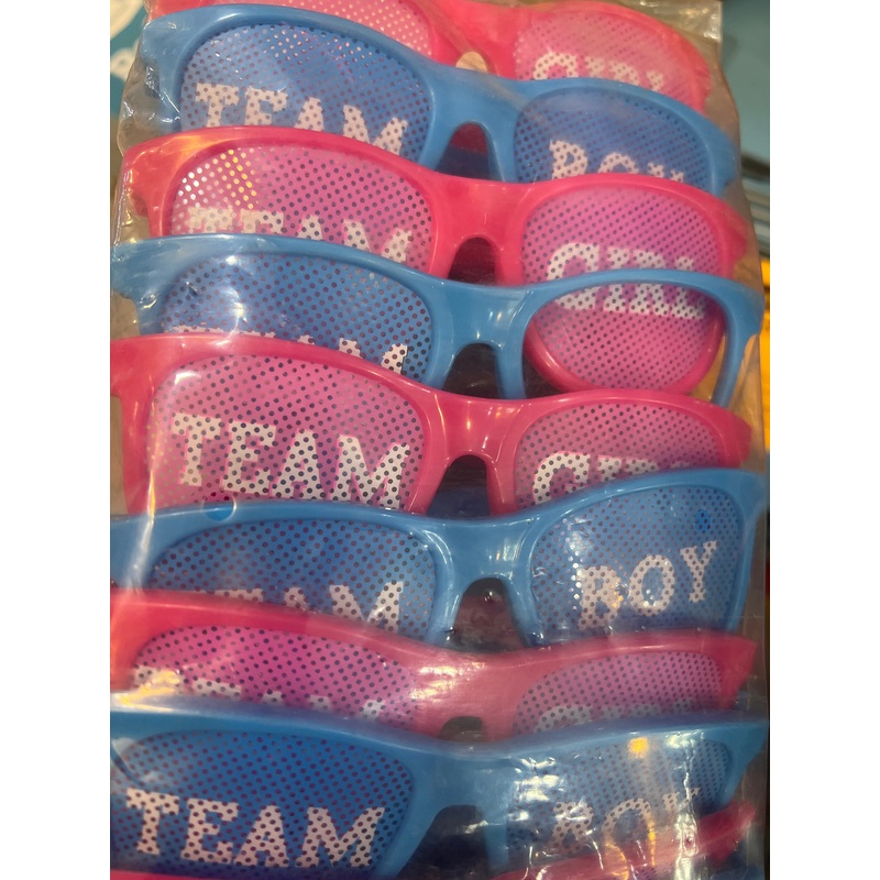 Team boy/Girl fun glasses 10 pcs