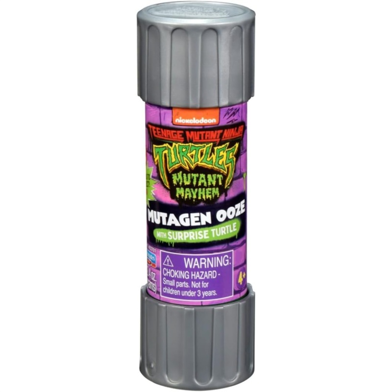 Teenage Mutant Ninja Turtles Movie Ooze Cannister With Surprise Turtle