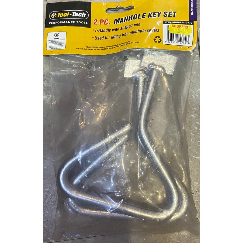 TOOL-TECH 2 PC. MANHOLE KEY SET