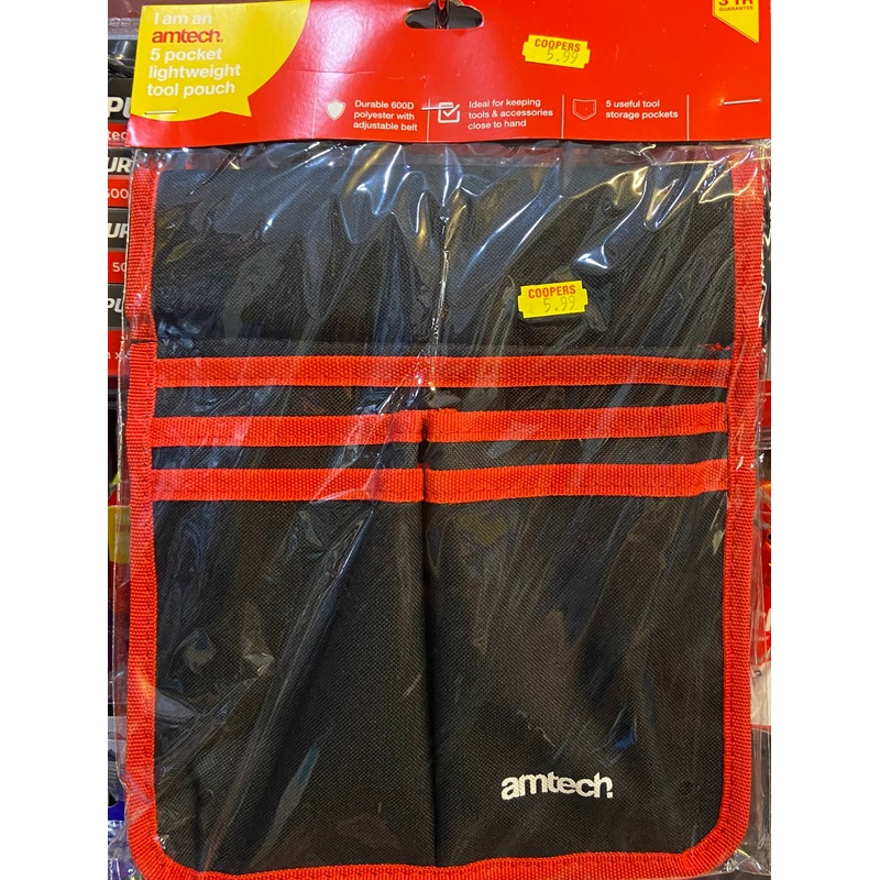 AMTECH 5 POCKET LIGHTWEIGHT TOOL POUCH