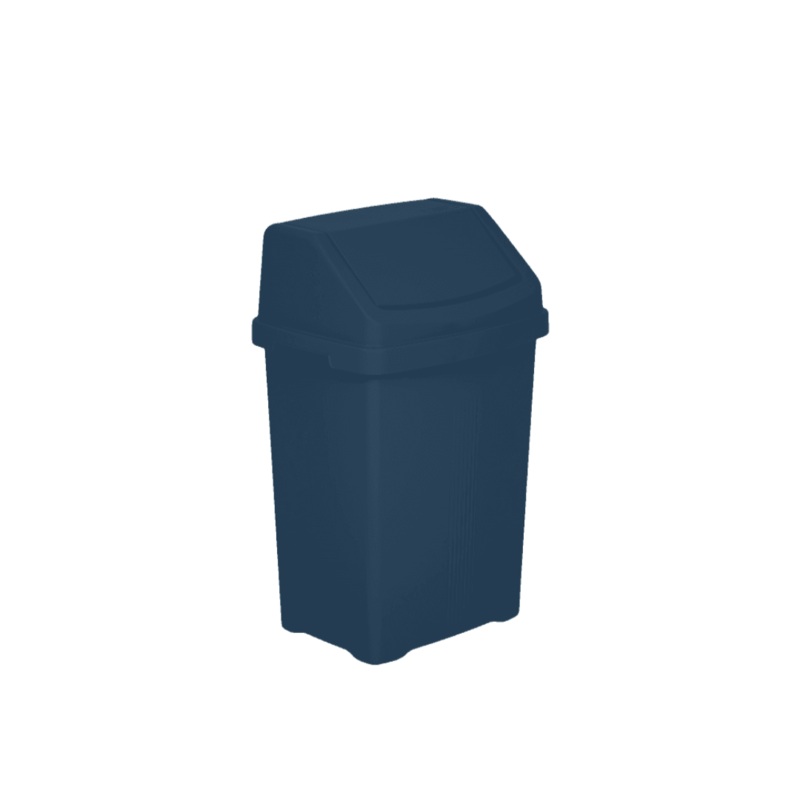25 Litre Plastic Swing Bin Navy