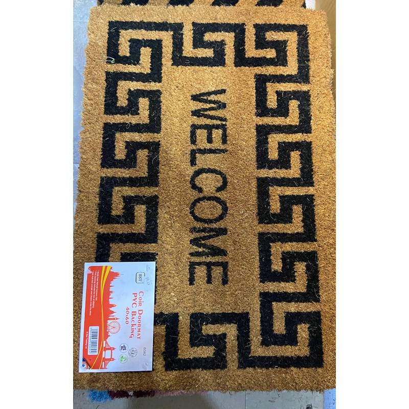 COIR DOORMAT PVC BACKING 40x60cm