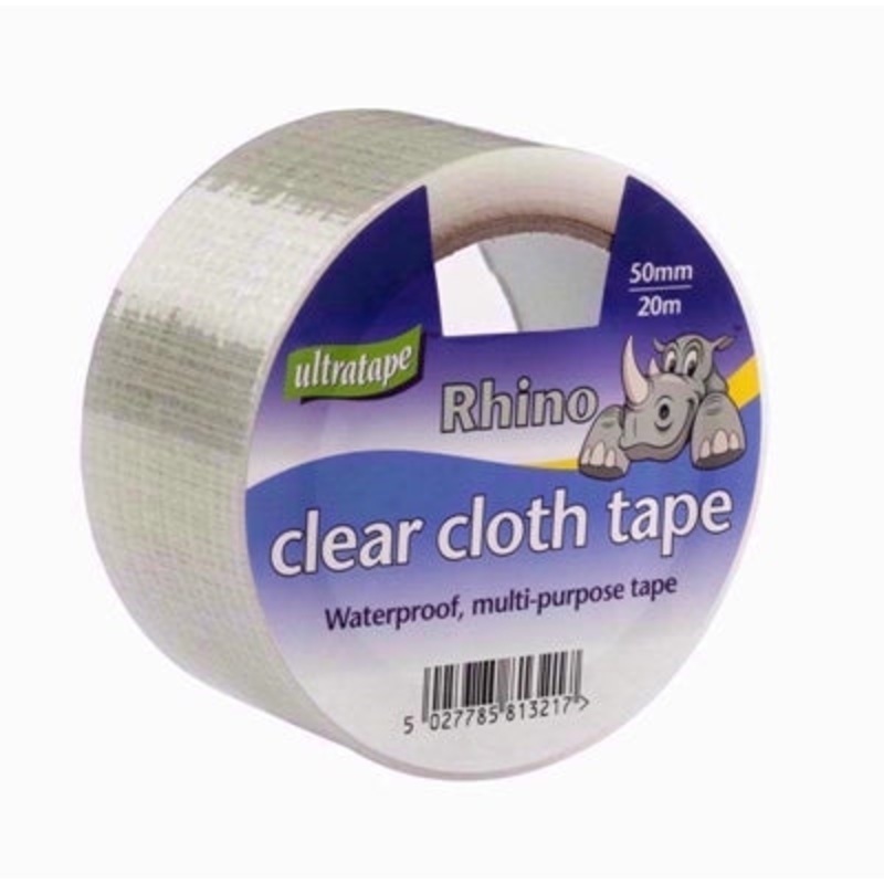 ULTRATAPE CLEAR CLOTH TAPE 50 X 20M