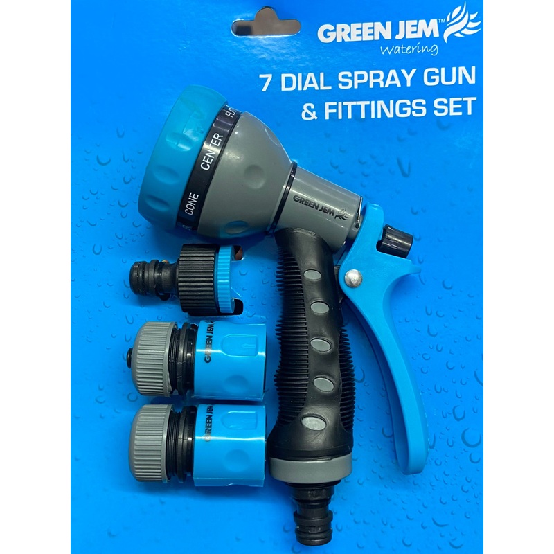 7 DIAL SPRAY GUN & FITTING SET