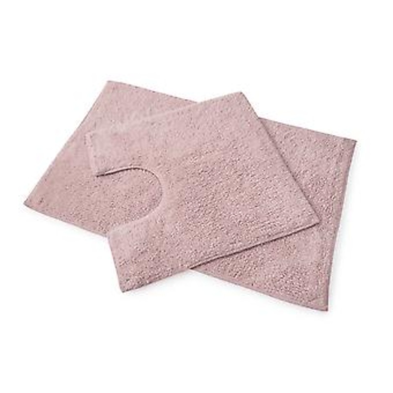 BLUECANYON 2 PIECE BATH SET 50×80, 50×50 BLUSH PINK