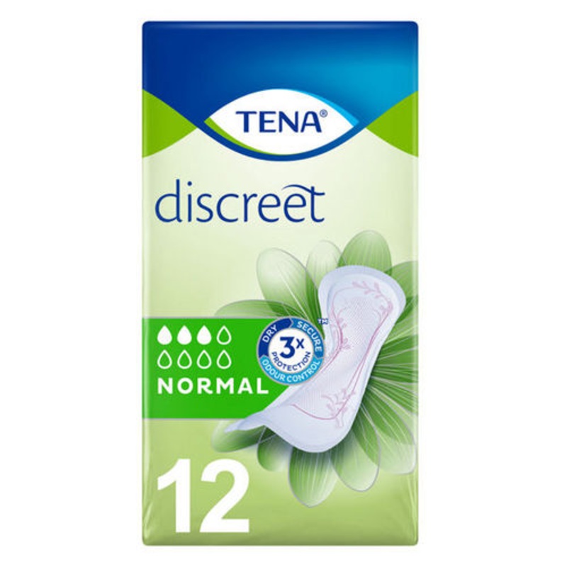 TENA Discreet Normal Incontinence Pads x 12