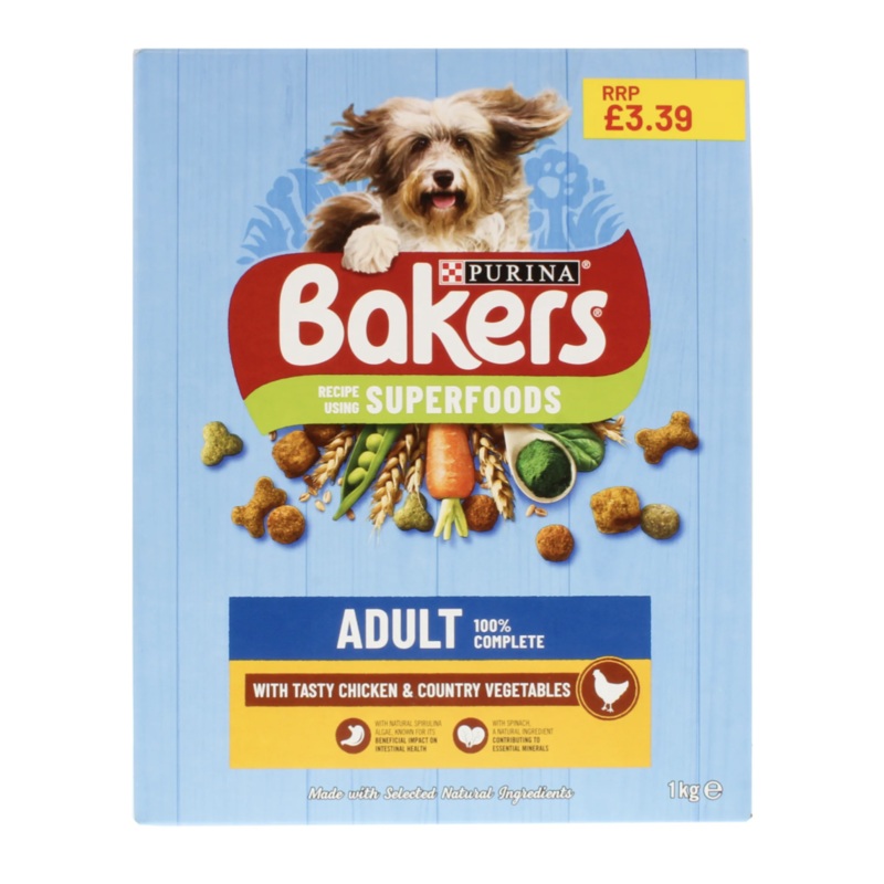 BAKERS 1KG DOG FOOD CHICK
