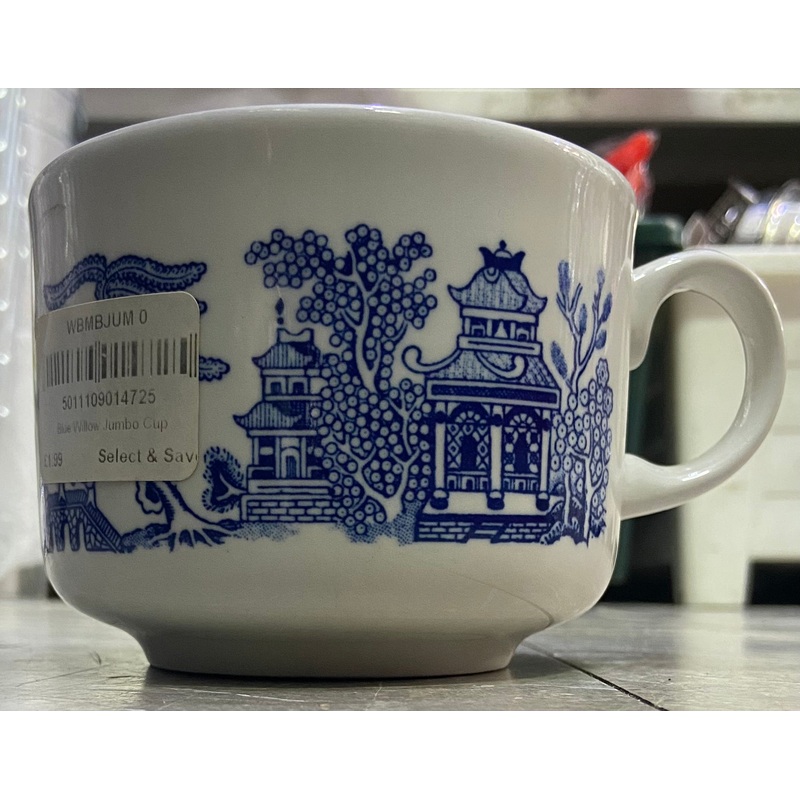 BLUE WILLOW JUMBO CUP