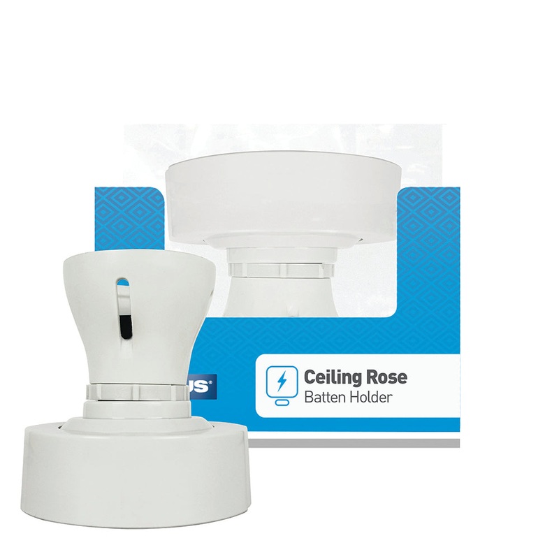 5 amp – Ceiling Rose Battern Holder – BC – White -1 pk