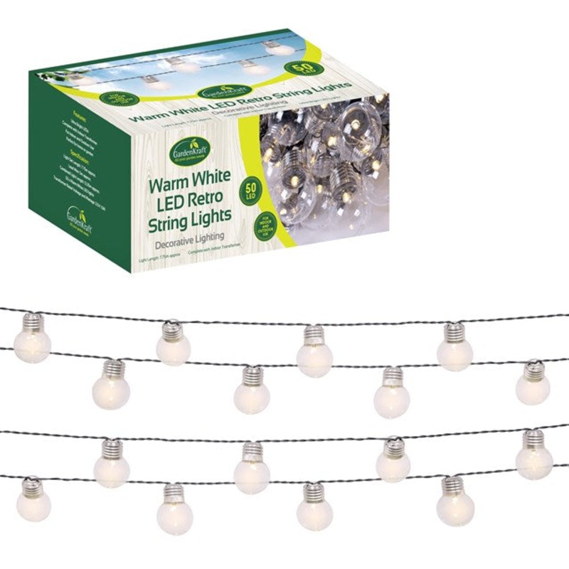 50 LED Party String Light – Warm White