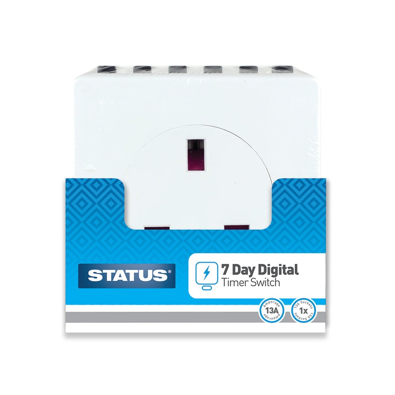 7 Day Timer Switch – Digital Timer – White -1 pk