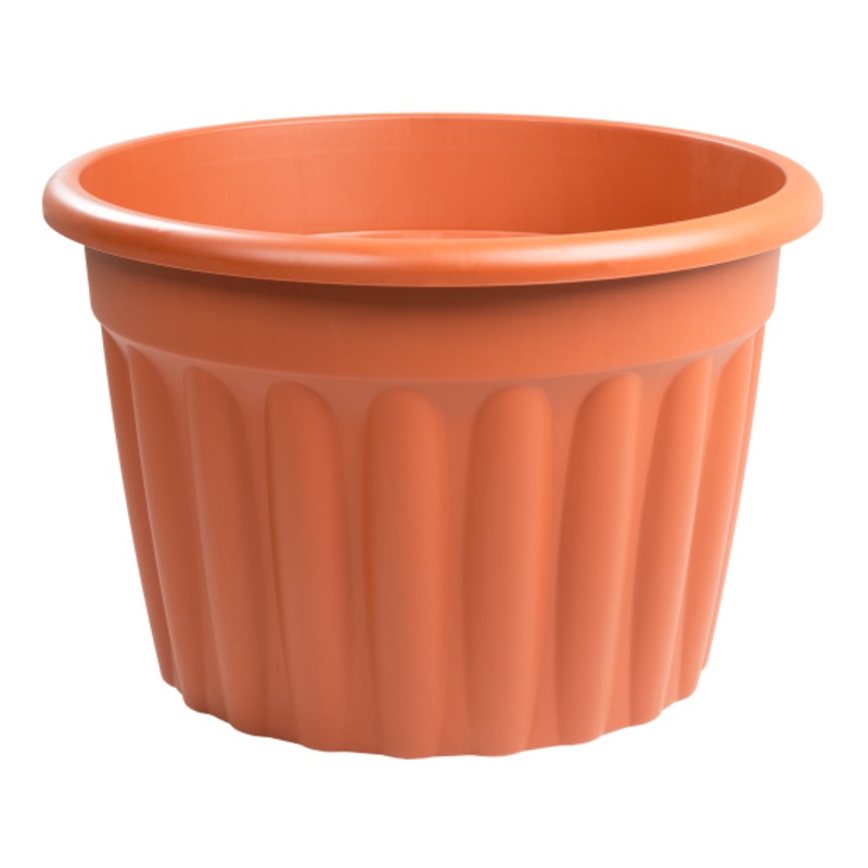 Vista 60cm Round Planter Terracotta