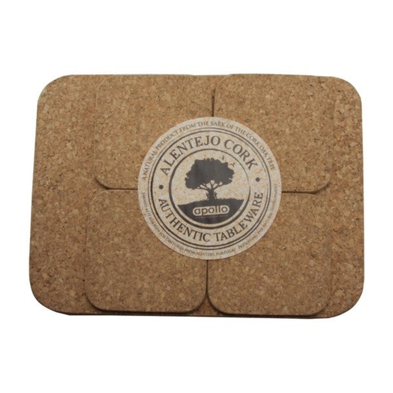 Cork Placemat+Coaster Set 4