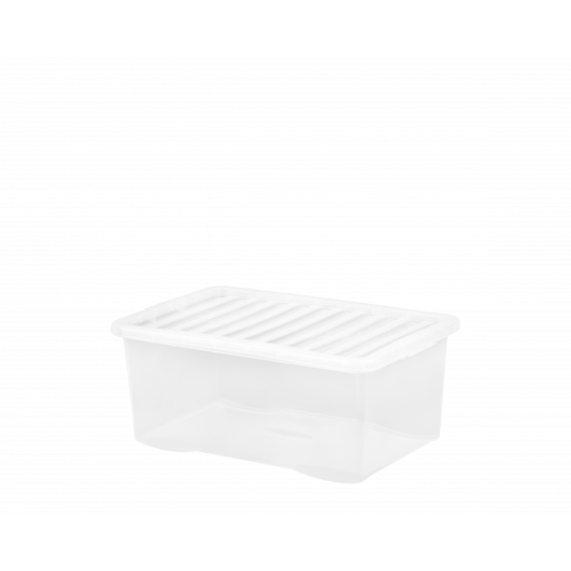 Crystal 45L Box & Lid Clear