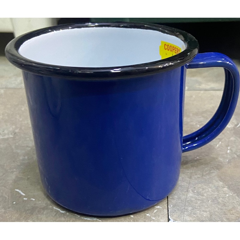 ENAMEL 8CM BLUE MUG PK12