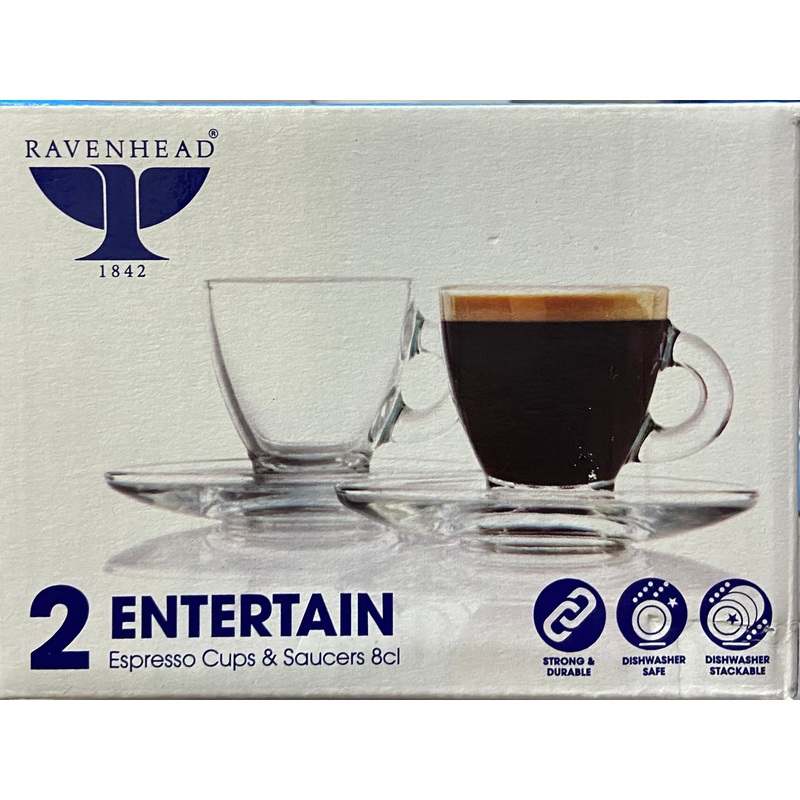 RAYWARE ENTERTAIN SET  ESPRESSO CUP & SAUCER