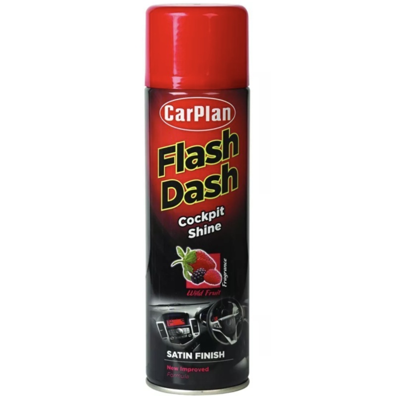 CARPLAN FLASH DASH COCKPIT SHINE WILD FRUIT SATIN FINISH 500ml