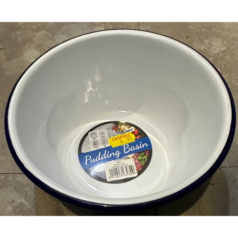 ENAMEL 14CM PUDDING BASIN