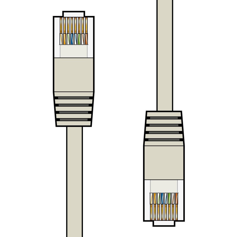 AV:Link Cat5e Patch Lead UTP RJ45 plug to RJ45 plug 10.0m
