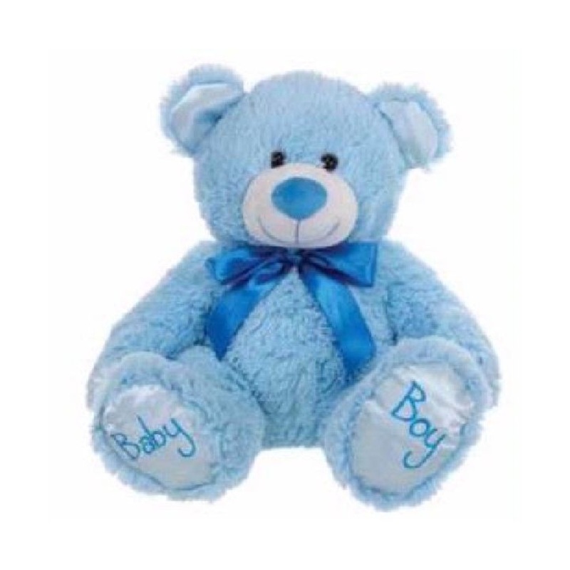Baby Paws Baby Boy Blue Teddy- 8in