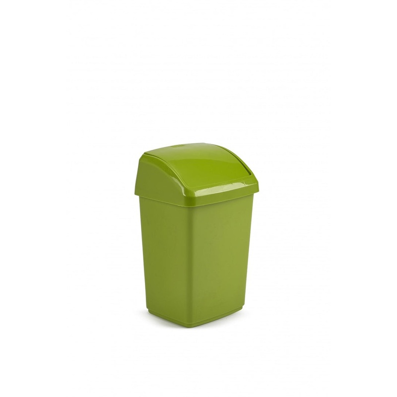 Whitefurze Swing Top Bin, 10L, Leaf Green