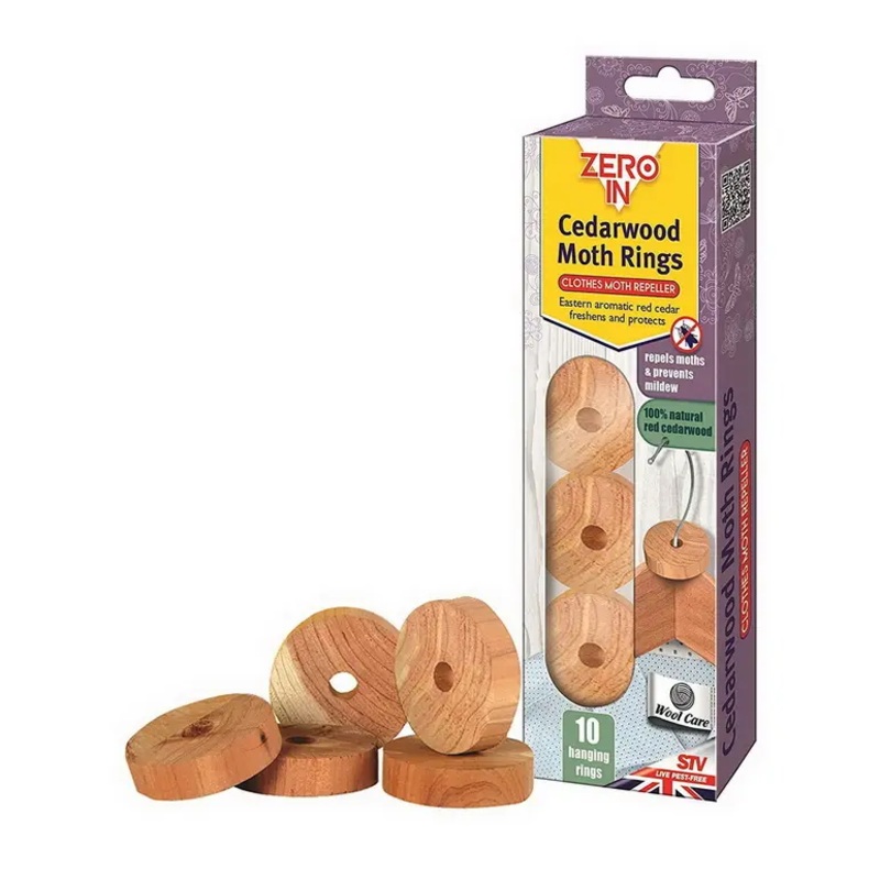 ZERO IN CEDARWOOD MOTH RINGS 10/PK