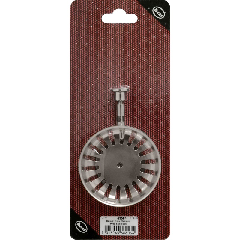 BASKET SINK STRAINER PLUG STAINLESS
