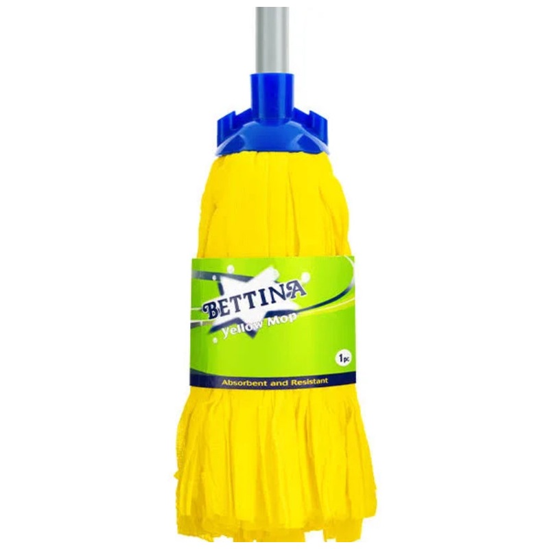 BETTINA YELLOW MICROFIBRE MOP WITH HANDLE