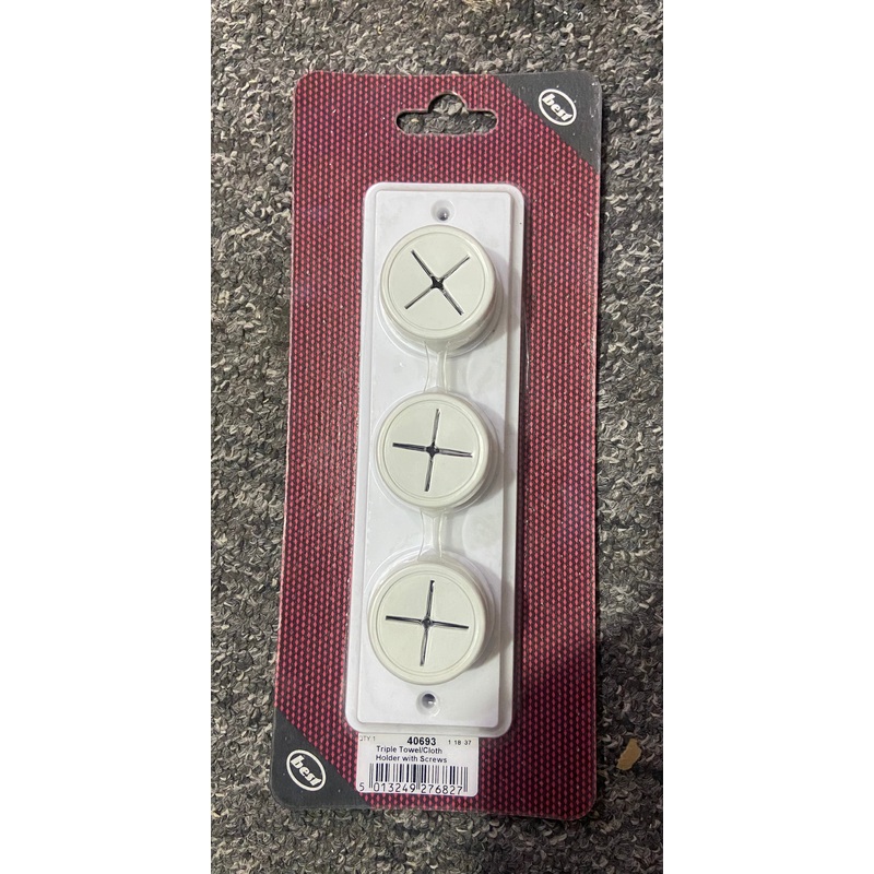 TRIPPLE TOWEL/CLOTH HOLDER WITH SCREWS