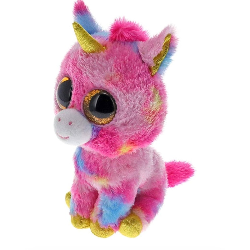 TY BEANIE BOO PLUSH FANTASIA THE UNICORN PINK