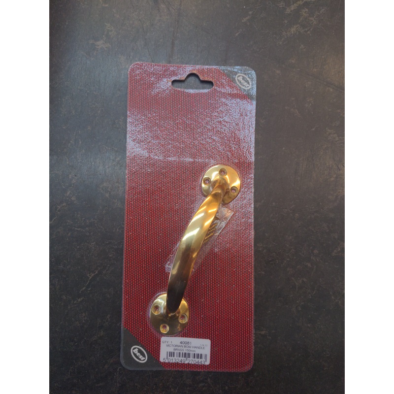 Victorian Bow Handle, Solid Brass 150mm (6)