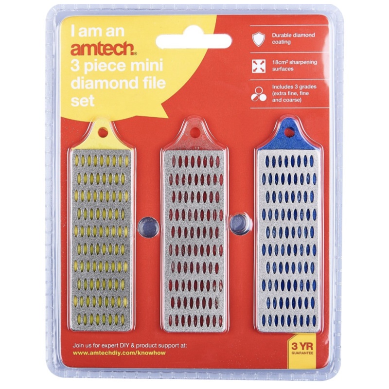 3 Piece mini diamond file set