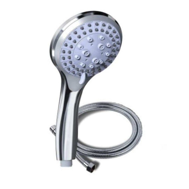 Acqua 5 Function Shower Head With Hose Pipe & Bracket Set