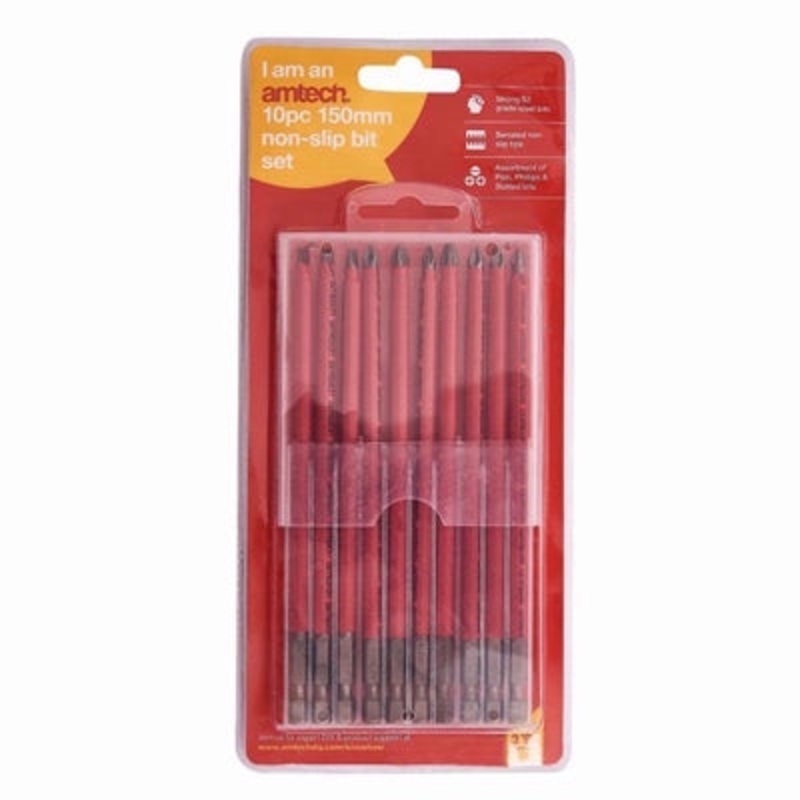 AMTECH NON SLIP BITS 10PC 150MM