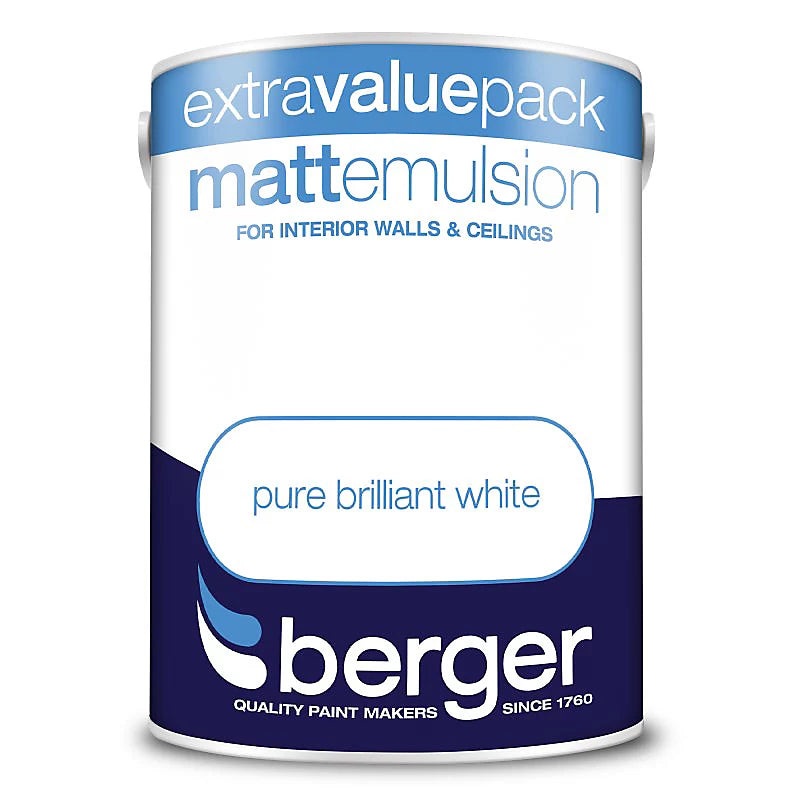 Berger 3L Matt Emulsion Paint White