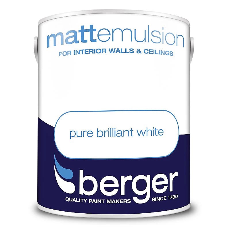 Berger 5L Matt Emulsion Paint White