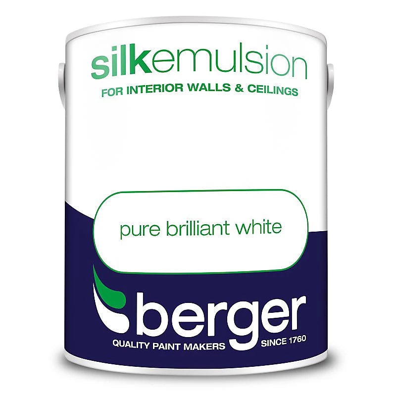 Berger 5L Silk Emulsion Paint White