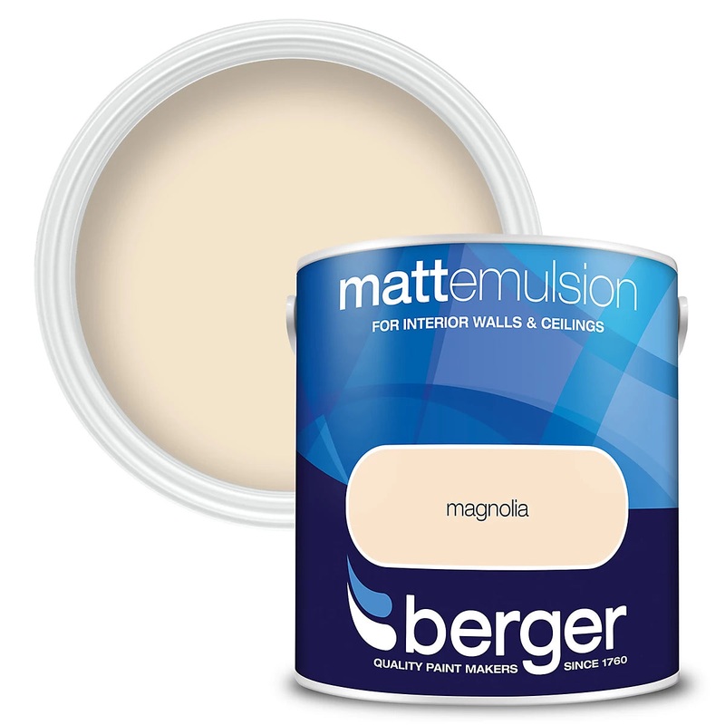 Berger Matt emulsion magnolia 2.5 LTR