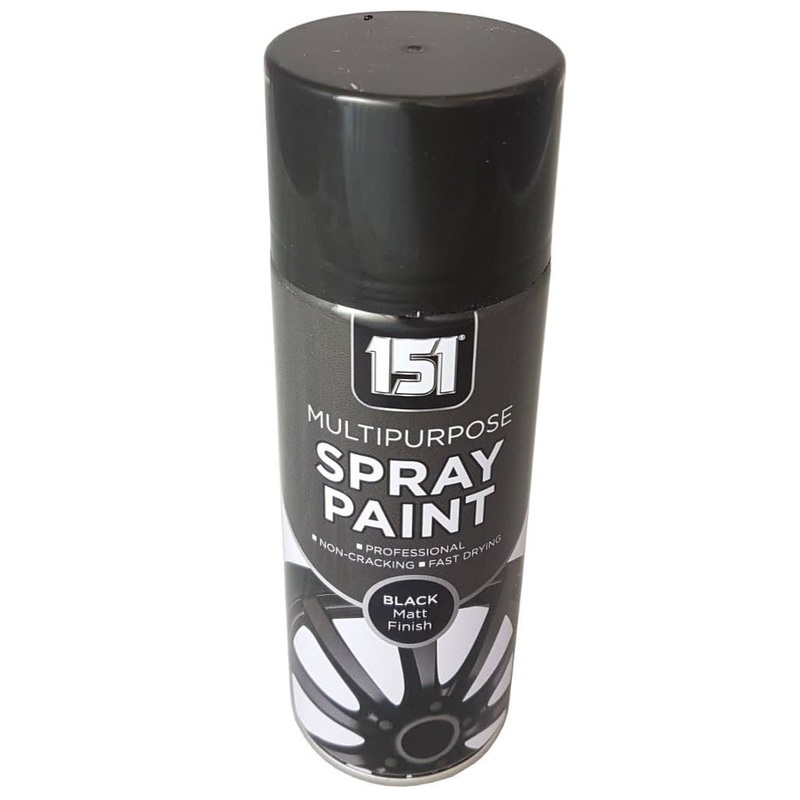 151 MULTIPURPOSE SPRAY PAINT BLACK MATT FINISH 400ml