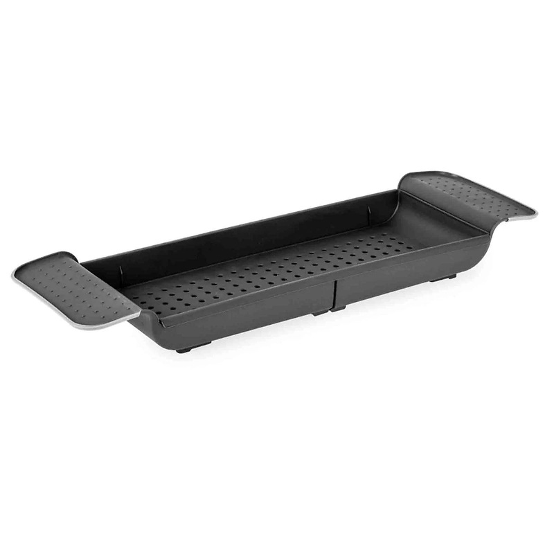 Blue Canyon Extendable Over Bath Rack- Slate