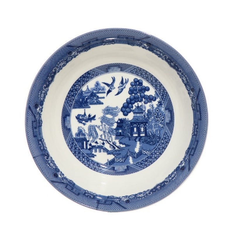 BLUE WILLOW 24cm SALAD BOWL