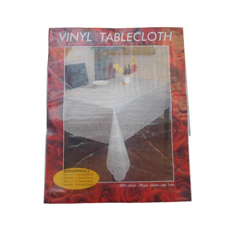 Vinyl Tablecloth 54 x54 inch 135 x135 cm Square Seat 4