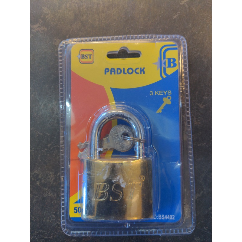50mm  Padlock With 3 keys