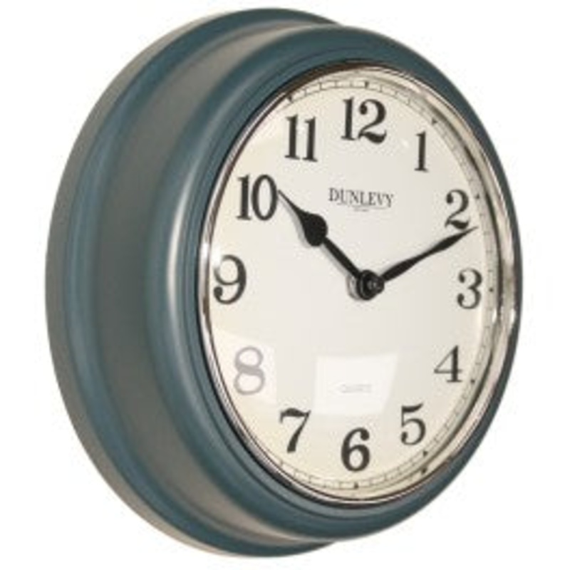 Blue Deep Wall Clock 10 Plastic