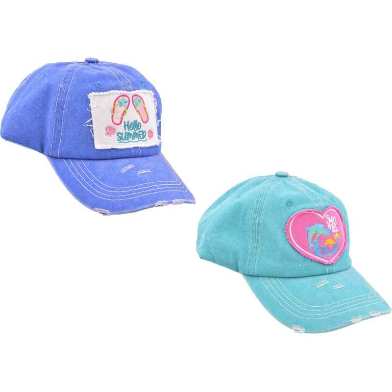 Childs Baseball Cap Brushed Cotton Summer