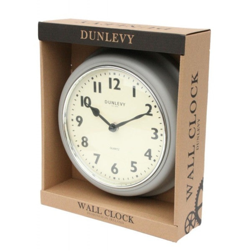 Taupe Deep Wall Clock 10 Plastic