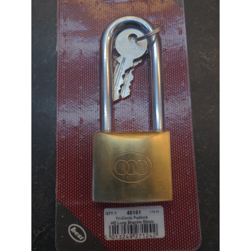 Tri-Circle Padlock HD Long Shackle 50mm