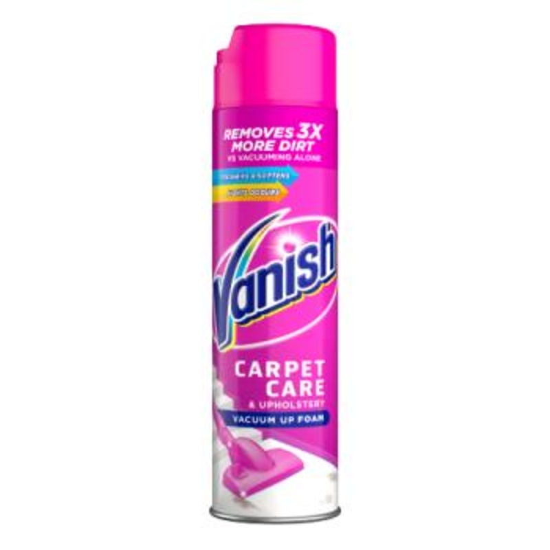 VANISH CARPET + UPHOLSTERY VACUUM UP FOAM SPRING FLOWERS 600ML