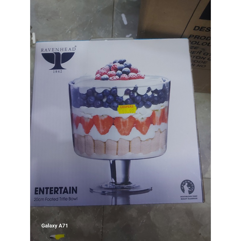 20CM Footed Trifle Bowl